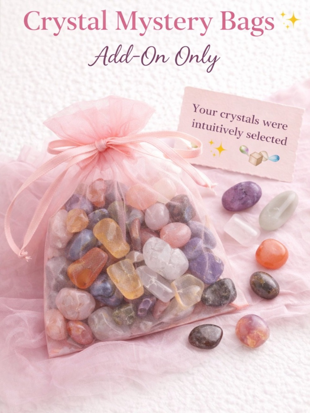 Mini Crystal Mystery Bag 💕 Add-On Only ✨ Intuitively Chosen Crystals